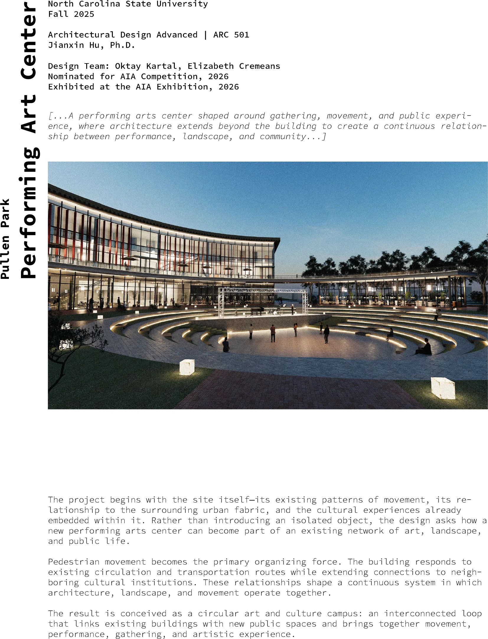 Pullen Park amphitheater and performing arts center